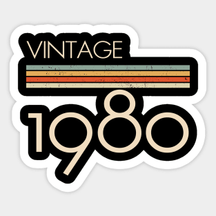 Vintage Classic 1980 Sticker